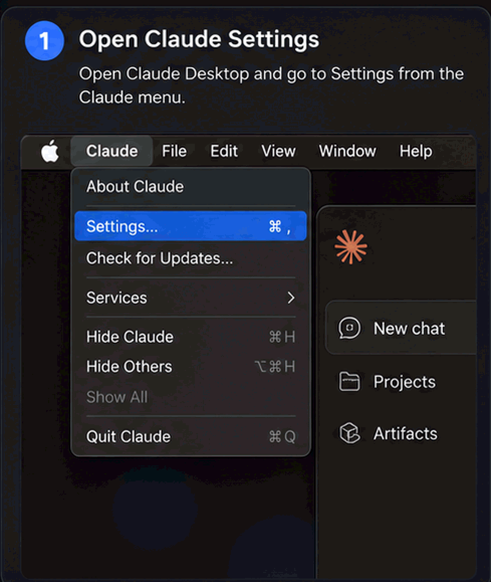 Open Claude Settings