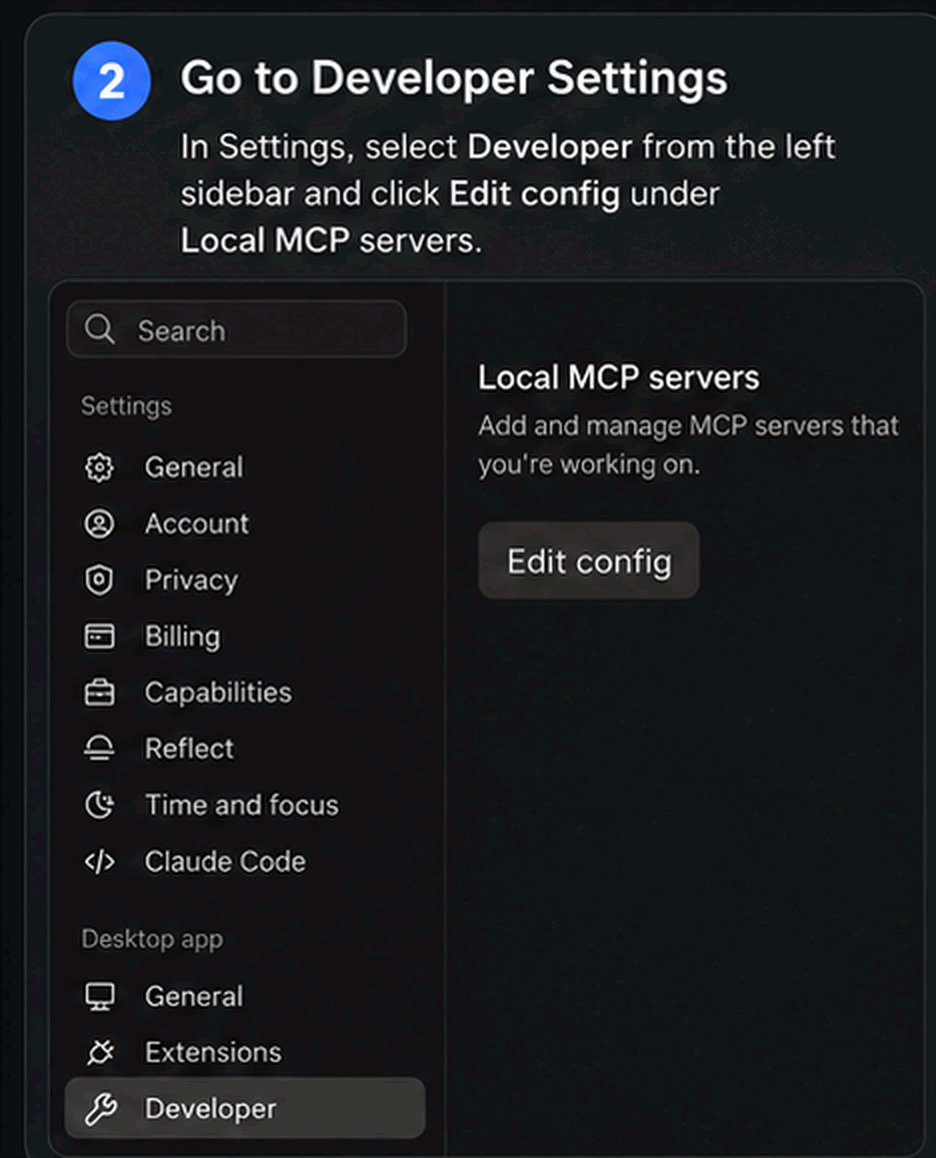 Developer Settings